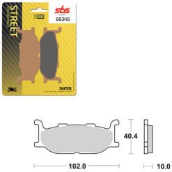 SBS BRAKE PAD 663HS