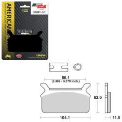 SBS BRAKE PAD 668H.CT
