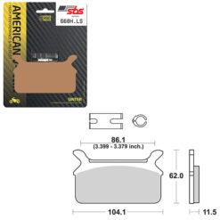 SBS BRAKE PAD 668H.LS