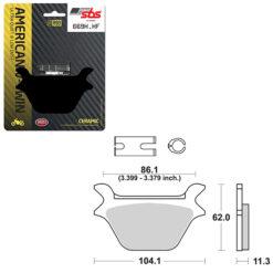 SBS BRAKE PAD 669H.HF