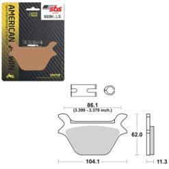 SBS BRAKE PAD 669H.LS