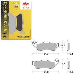 SBS BRAKE PAD 671CS