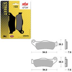 SBS BRAKE PAD 671HF