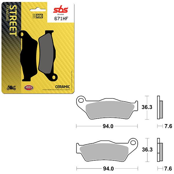 SBS BRAKE PAD 671HF