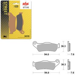 SBS BRAKE PAD 671HS