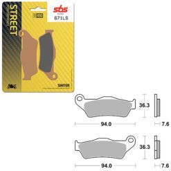 SBS BRAKE PAD 671LS
