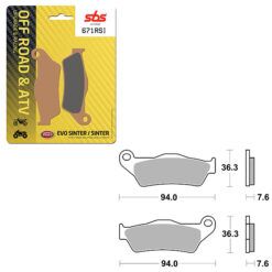 SBS BRAKE PAD 671RSI