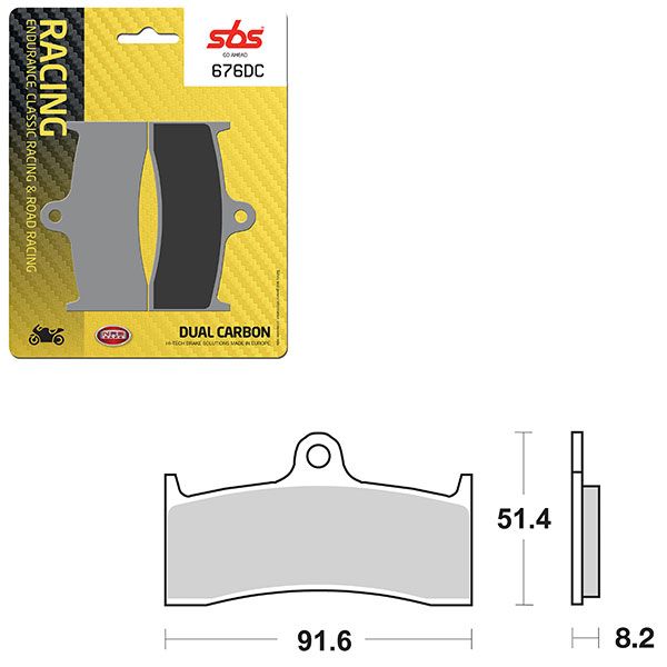 SBS BRAKE PAD 676DC