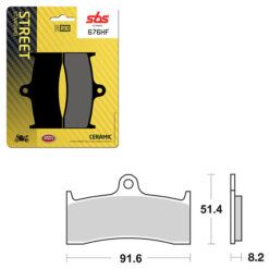 SBS BRAKE PAD 676HF