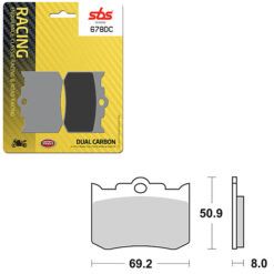SBS BRAKE PAD 678DC