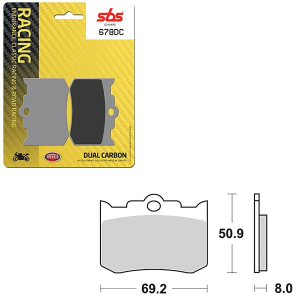 SBS BRAKE PAD 678DC