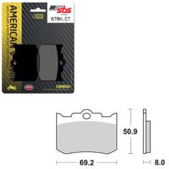 SBS BRAKE PAD 678H.CT