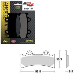 SBS BRAKE PAD 683H.HF