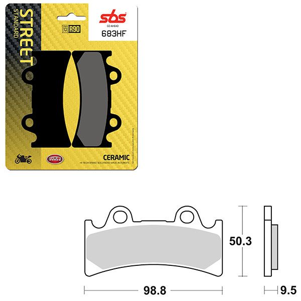 SBS BRAKE PAD 683HF