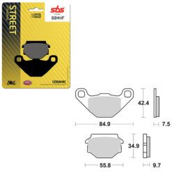 SBS BRAKE PAD 684HF