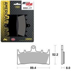 SBS BRAKE PAD 686H.CT