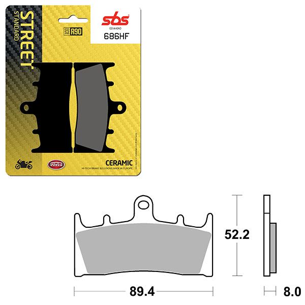 SBS BRAKE PAD 686HF