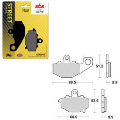 SBS BRAKE PAD 687HF