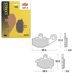 SBS BRAKE PAD 687LS