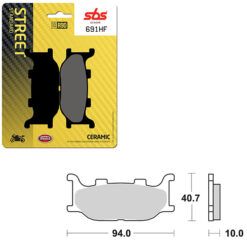 SBS BRAKE PAD 691HF
