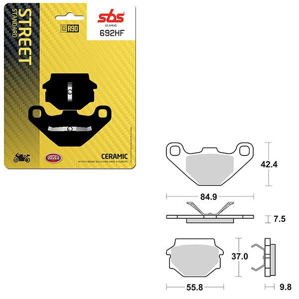 SBS BRAKE PAD 692HF