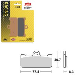 SBS BRAKE PAD 695RST