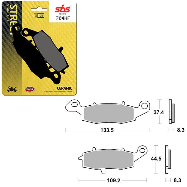 SBS BRAKE PAD 704HF