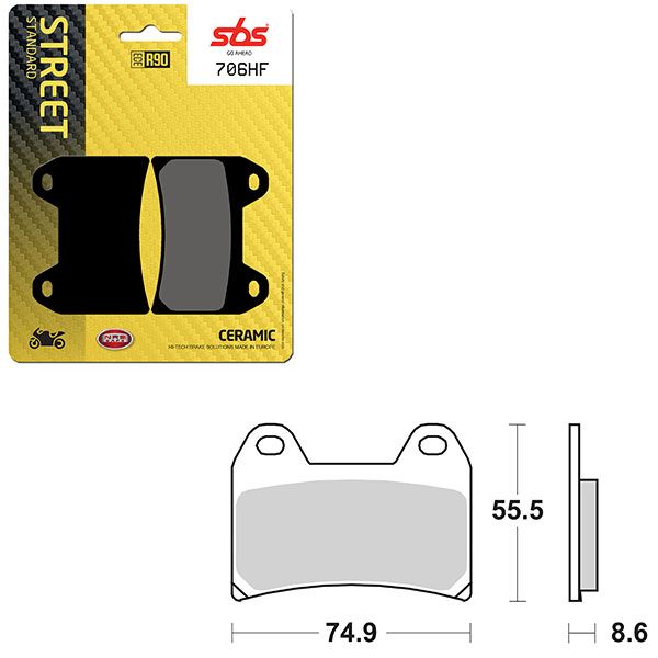 SBS BRAKE PAD 706HF