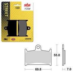 SBS BRAKE PAD 714HF