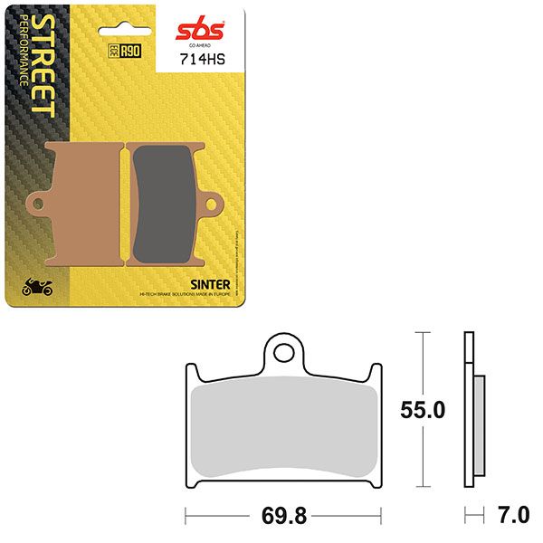 SBS BRAKE PAD 714HS