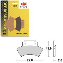 SBS BRAKE PAD 717ATS
