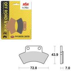 SBS BRAKE PAD 717RSI