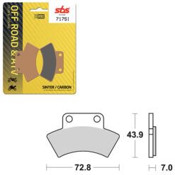 SBS BRAKE PAD 717SI