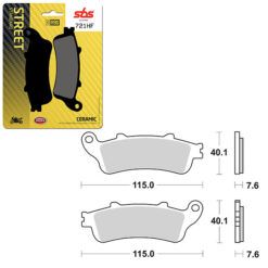SBS BRAKE PAD 721HF
