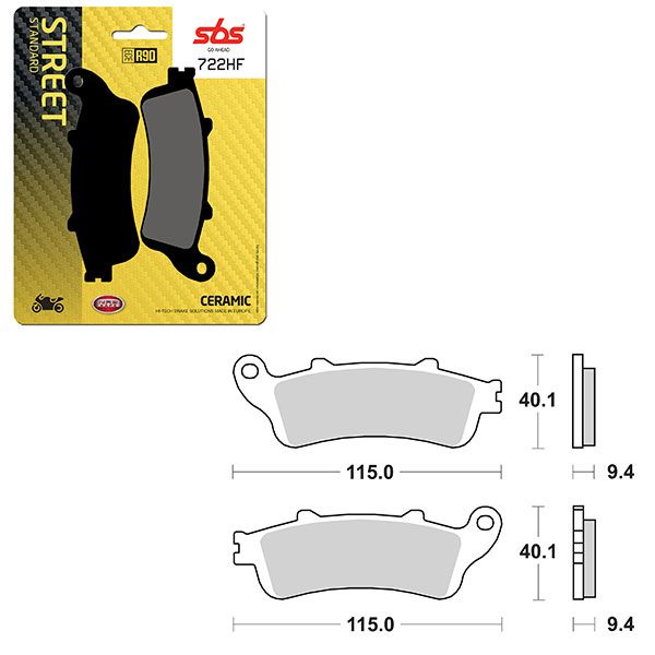 SBS BRAKE PAD 722HF