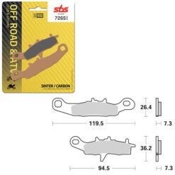 SBS BRAKE PAD 726SI