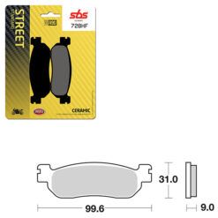 SBS BRAKE PAD 728HF