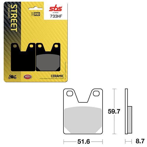 SBS BRAKE PAD 733HF