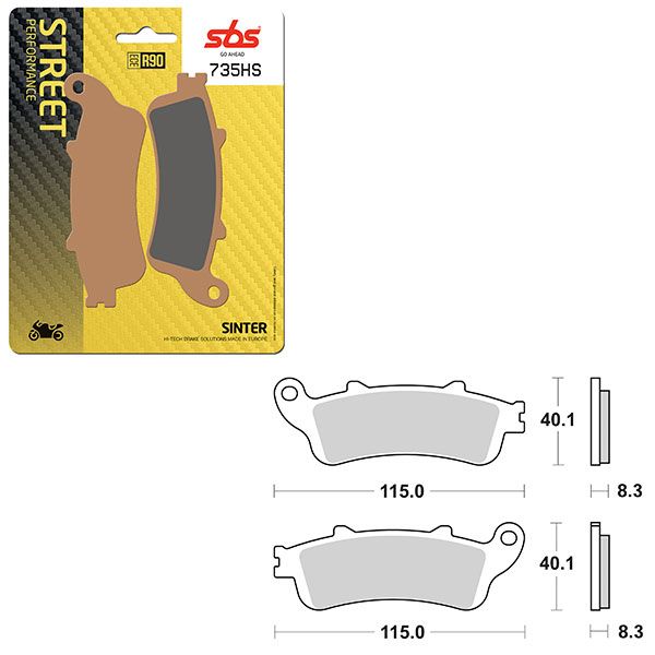 SBS BRAKE PAD 735HS