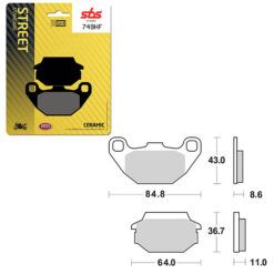 SBS BRAKE PAD 749HF