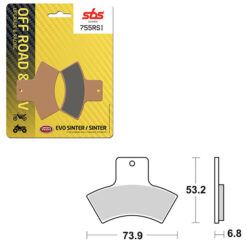 SBS BRAKE PAD 755RSI