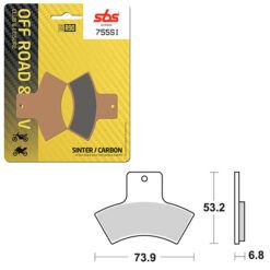 SBS BRAKE PAD 755SI