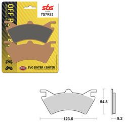 SBS BRAKE PAD 757RSI