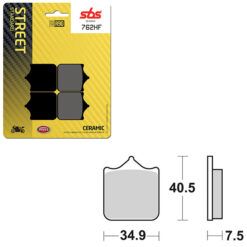 SBS BRAKE PAD 762HF