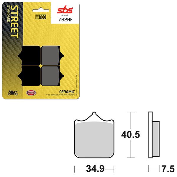 SBS BRAKE PAD 762HF