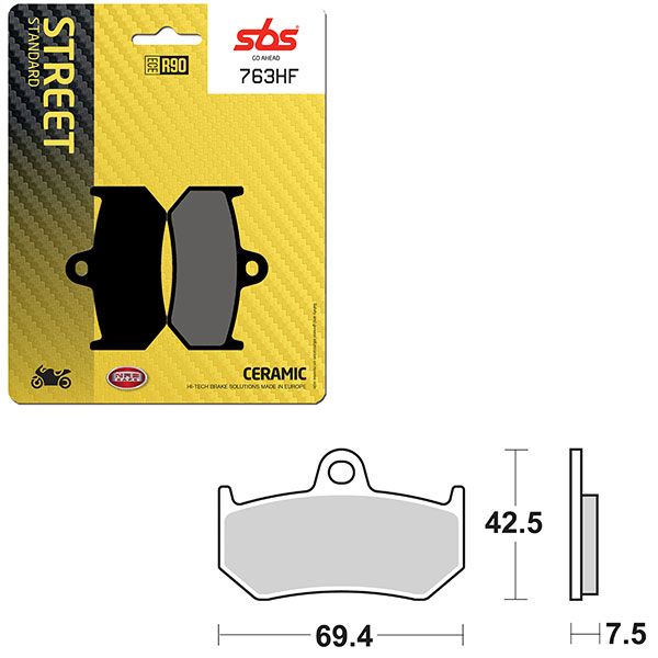 SBS BRAKE PAD 763HF