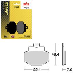SBS BRAKE PAD 772HF
