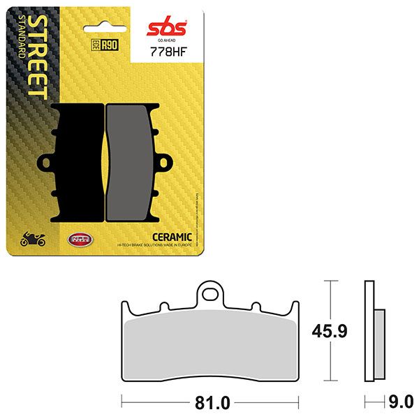 SBS BRAKE PAD 778HF