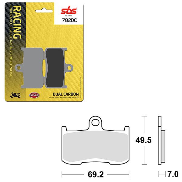 SBS BRAKE PAD 782DC
