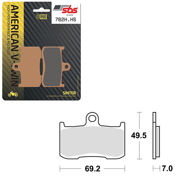 SBS BRAKE PAD 782H.HS